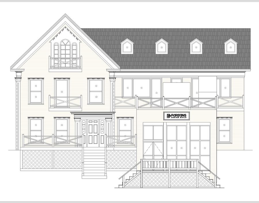 Front elevation, design proposal