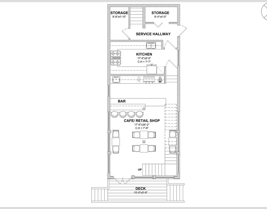 Street level: café, retail, bar